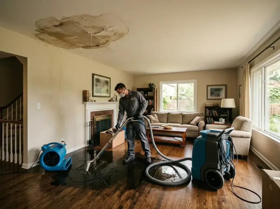 attic-pipe-burst-ceiling-drip-008 — frequently asked questions, Water Damage Restoration & Carpet Care in Rochester, WI